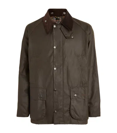 Barbour Waxed Bedale Jacket In Green