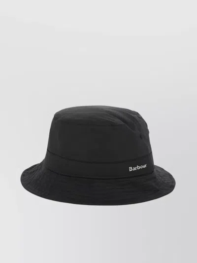 Barbour "waxed Belsay" Hat Featuring Eyelet Detailing In Black