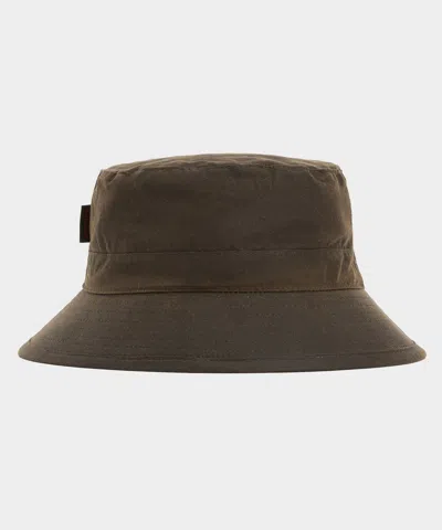 Waxed Bucket Hat In Olive In Brown from Todd Snyder