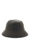 Barbour Wax Sports Bucket Hat  In Olive (brown)