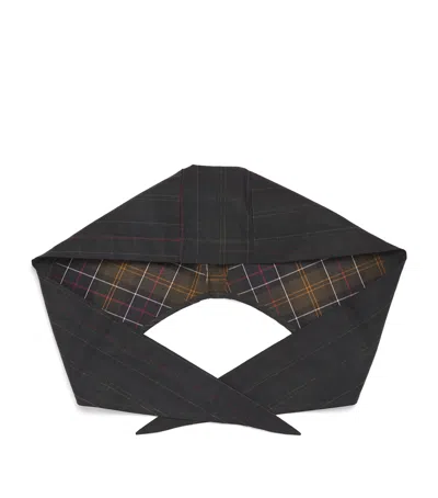 Barbour Waxed Cotton Arlene Headscarf In Black