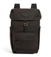 Barbour Waxed-cotton Backpack In Green