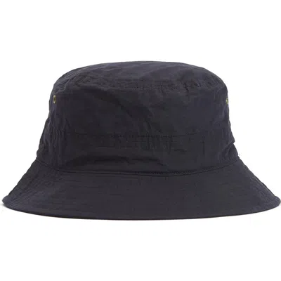 Barbour Waxed Cotton Bucket Hat In Navy