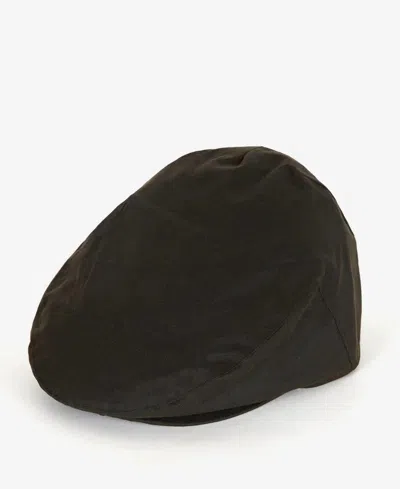 Barbour Waxed Cotton Fitted Cap In Olive