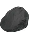 Barbour Waxed Cotton Flat Cap In Black