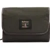 Barbour Waxed Cotton Hanging Wash Bag