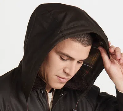 Pre-owned Barbour Waxed Cotton Hood In Black For  Wax Jackets British Classic
