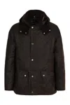 Barbour Beaufort Cotton Hooded Coat In Green