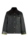 Barbour Waxed Cotton Jacket In Green