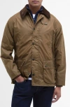 Barbour Bedale Water Resistant Waxed Cotton Jacket In Brown
