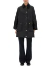 Barbour Long Jacket Flap Pockets