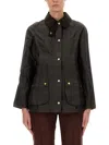 Barbour Classic Beadnell Wax Jacket In Green
