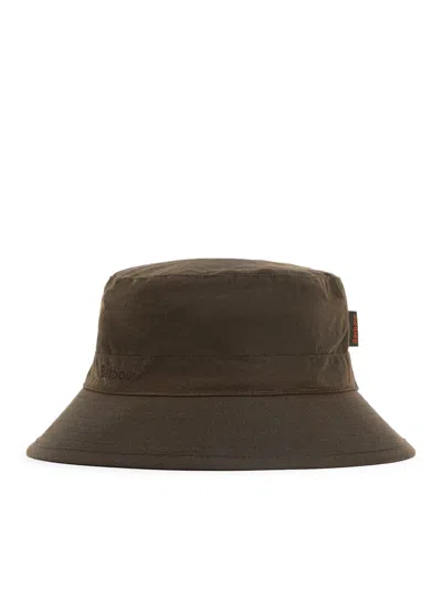 Barbour Waxed Sports Cap In Green
