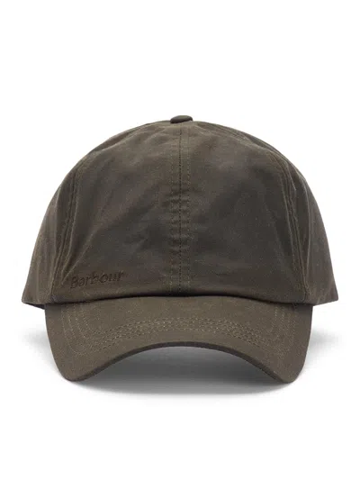 Barbour Waxed Sports Hat In Green