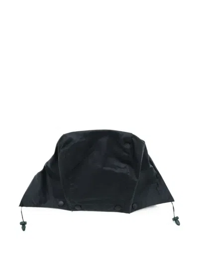 Barbour Waxed-cotton Hood In Blue