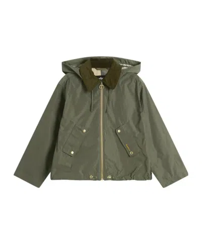Barbour Weaver Showerproof Jacket In Green