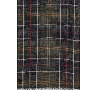 Barbour Welton Tartan Scarf In Green