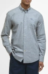 Barbour Wester Slub Check Cotton Button-down Shirt In Blue