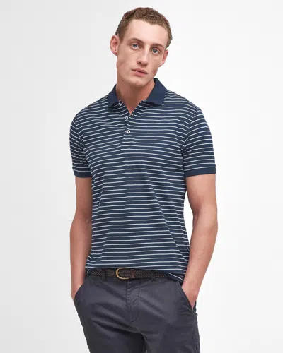 Barbour Westgate Mens Striped Polo Shirt In Blue