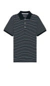 Barbour Striped Westgate Polo Shirt In Navy