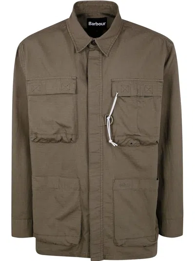 Barbour Westmorland Ripstop Overshirt In Green