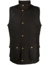 Barbour Zipper Vest In Gray