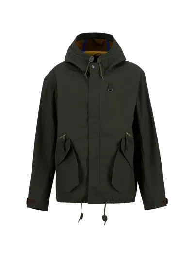 Barbour Westoe Hooded Pocket Cotton Jacket In Green