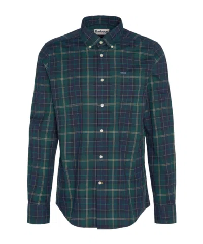 Barbour Wetheram Tailored Long-sleeved Shirt In Green