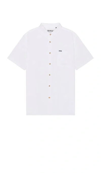 Barbour Thermond Seersucker Summer Shirt In White
