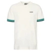 BARBOUR WHITE AND GREEN ROTHKO T SHIRT