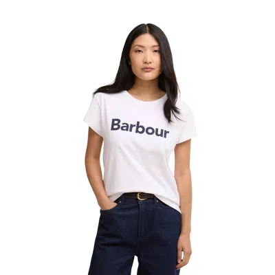 Barbour White Cotton T-shirt