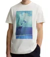 Barbour Men White Graphic T-shirt In White