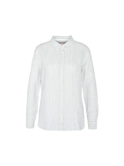 Barbour White Linen Shirt