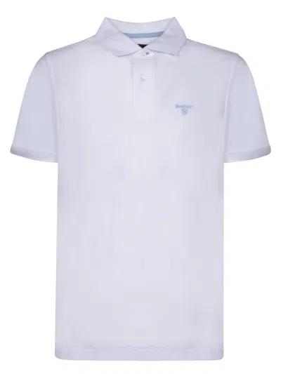 Barbour White Piquet Polo Shirt