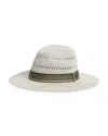Barbour Whitfield Fedora Hat In Antique White