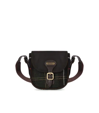 Barbour Whitley Tartan Crossbody Bag In Black