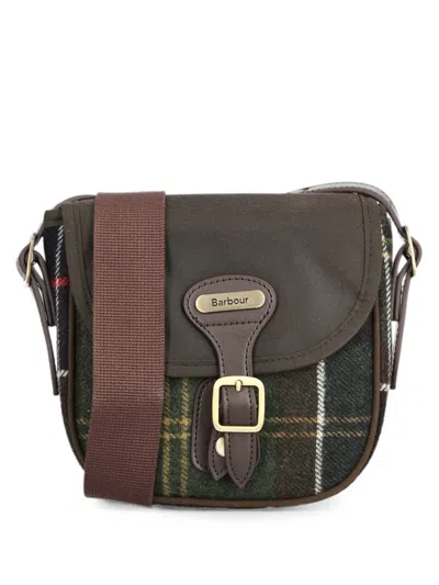 Barbour Whitley Tartan Mini Crossbody Bag In Brown