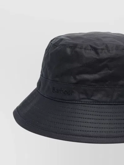 Barbour Wide Brim Bucket Hat In Grey