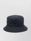 Barbour Wide Brim Bucket Hat With Stitch Detailing In Blue