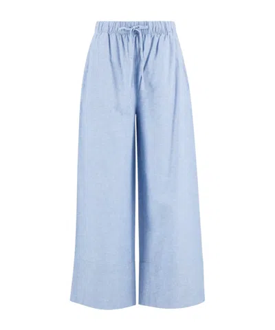 Barbour Wide-leg Casual Pants In Purple