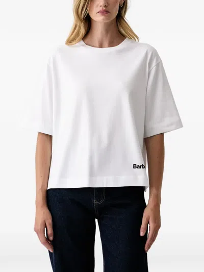 Barbour Willowmere Logo-print Short-sleeve T-shirt In White