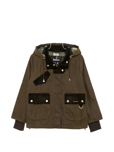 Barbour Willowmere Waxed Jacket In Green