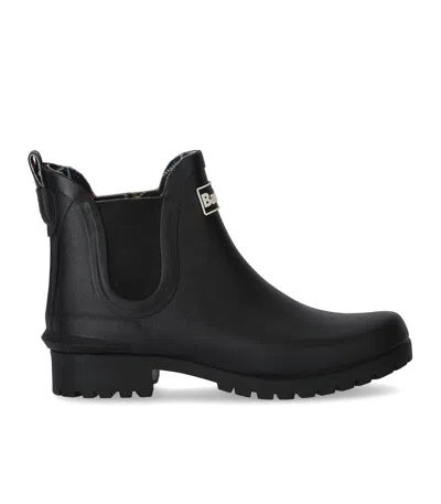 Barbour Halton Waterproof Chelsea Rain Boot In Black