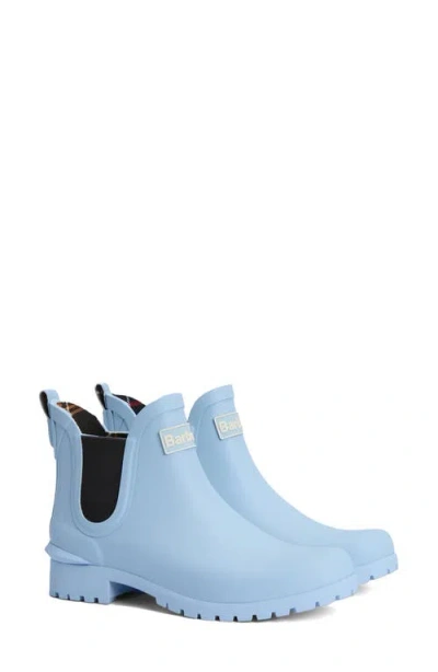 Barbour Wilton Chelsea Rain Boot In Breeze Blue
