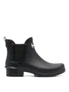 Barbour Womens Clifton Wedge Chelsea Wellington Boots In Black