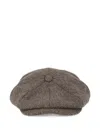 Barbour Winston Baker Boy Cap In Brown
