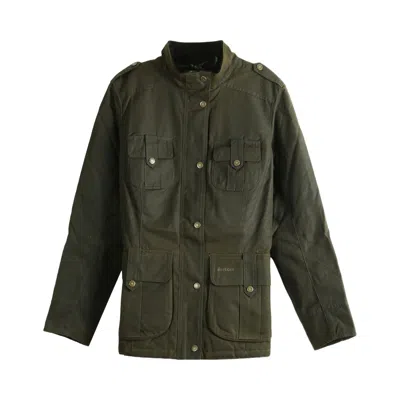 Pre-owned Barbour Winter Defence Wax 'olive/classic' | Green | Women's Size 18