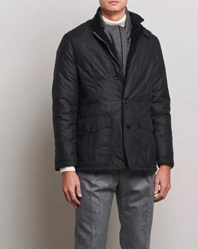 Pre-owned Barbour Winter Lutz Wax Jacket In Black Msrp$550 Premium Line British Luxury