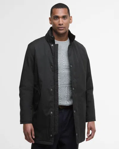 Barbour Winter Powell Mens Waterproof Jacket In Black