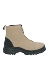 Barbour Woman Ankle Boots Beige Size 8 Leather